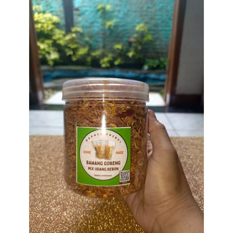 

Bawang goreng mix udang rebon