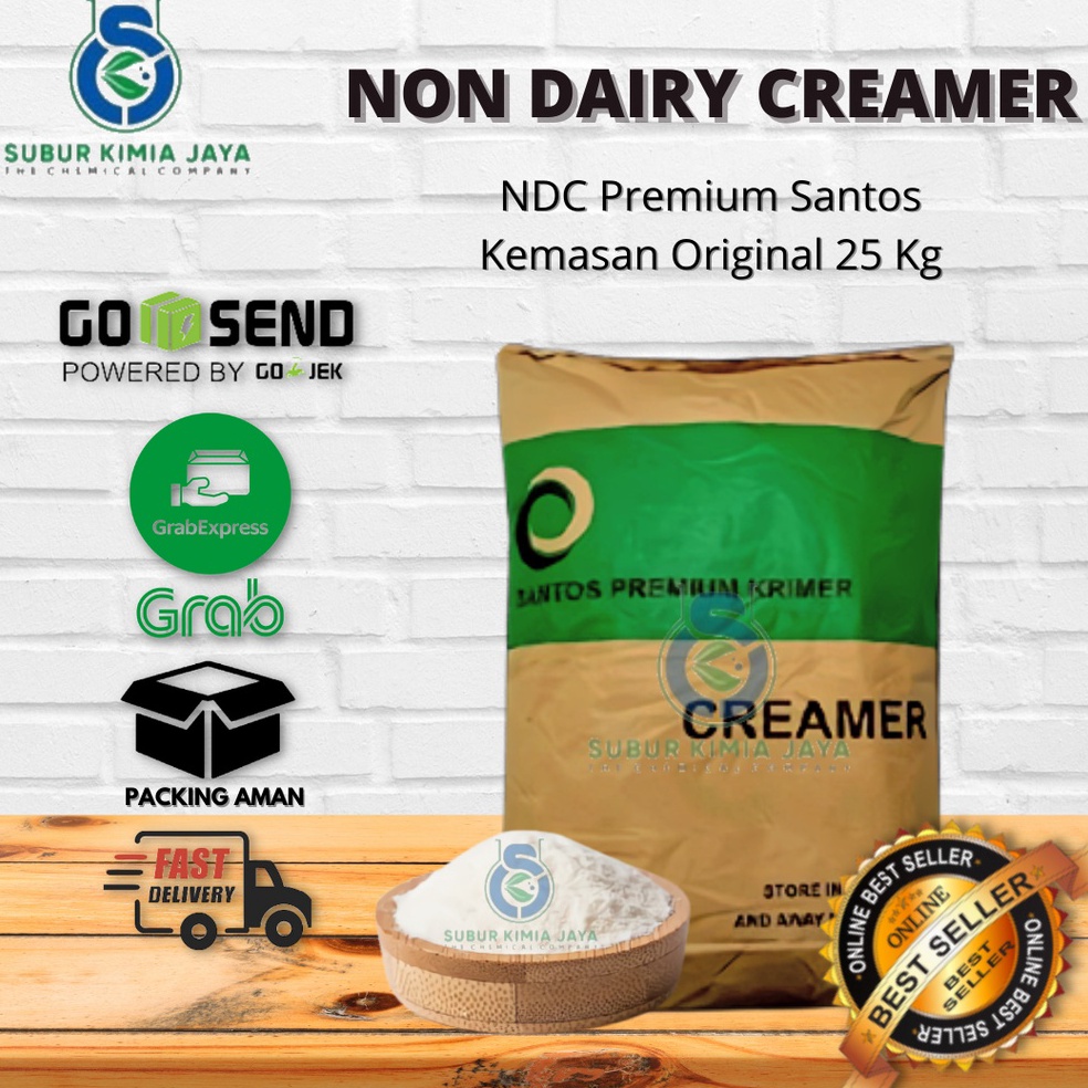 

RPR291 BAYAR DITEMPAT Non Dairy Creamer NDC Premium SANTOS Susu Krimer Halal MUI 1 Zak