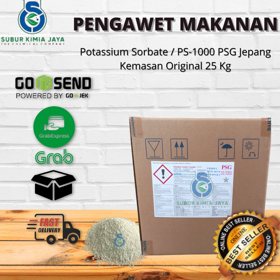 

LGV392 COD Sorbate Granular Japan Kalium Sorbate Pengawet Makanan Pengawet Minuman PS 1 25 Kg