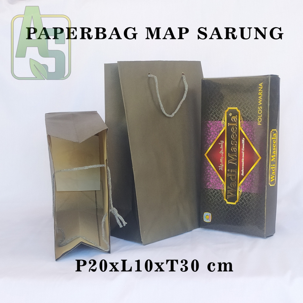 

PAPERBAG MAP SARUNG HITAM POLOS UKURAN P20 X L10 X T30 CM