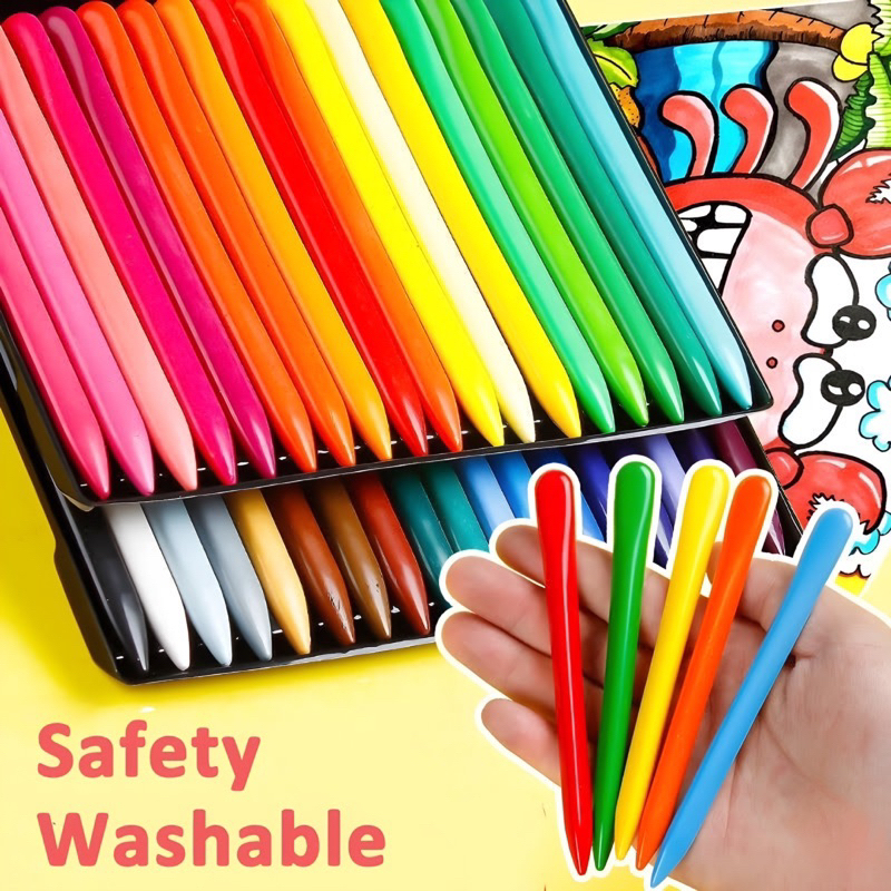

Crayon Anak Mewarnai / Crayon Anti Air Anti Kotor Tangan / Crayon Pensil Warna