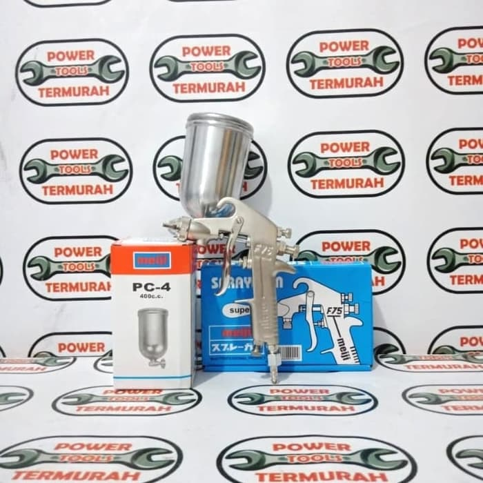 

Spray Gun Meiji F75G Tabung Atas 400 ML F-75G F 75 G Spoit Sped Duco