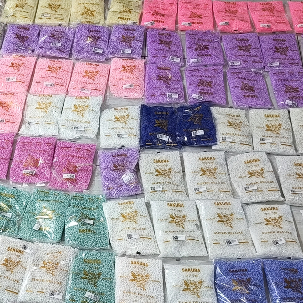 PART2 450Gram 1Pon Mote Pasir Doff AB Silver Gold Ceylon 6/0 8/0 4mm 3mm Manik Pasir Bahan Kalung Ge