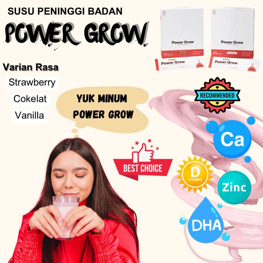 2 paket Powergrow peninggi badan anak hingga dewasa  terbaik nomor 1 didunia official store shop  pe