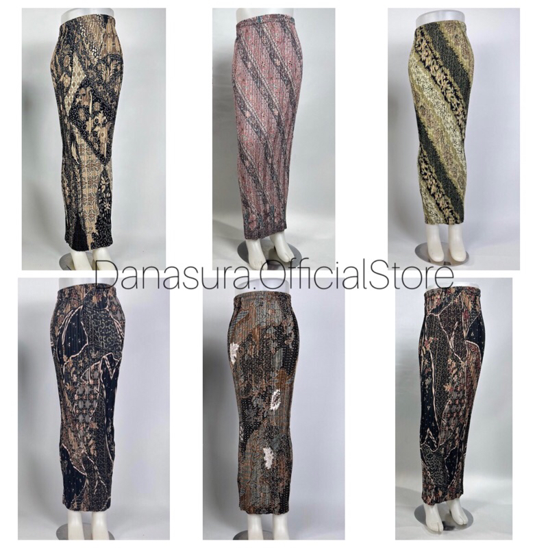 Danasura / ROK PLISKET BATIK / ROK PLISKET / BAWAHAN KEBAYA / ROK KEBAYA / ROK WISUDA / PAYA HIJAU