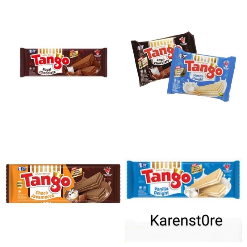 

Wafer tango Long coklat , Vanila , javamocca