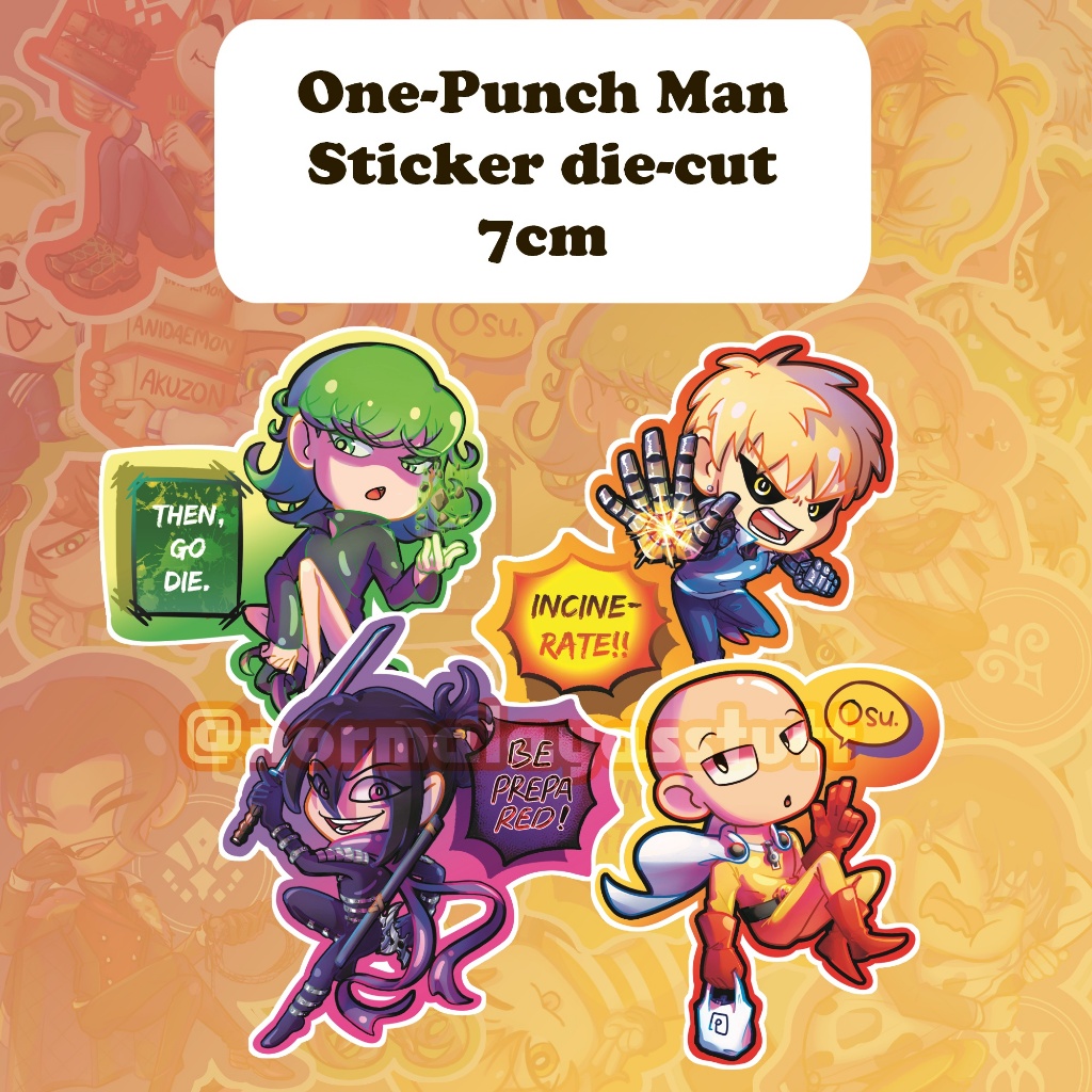 

One Punch Man Sticker Die-cut 7cm - FANMADE [Normalayasstuff]