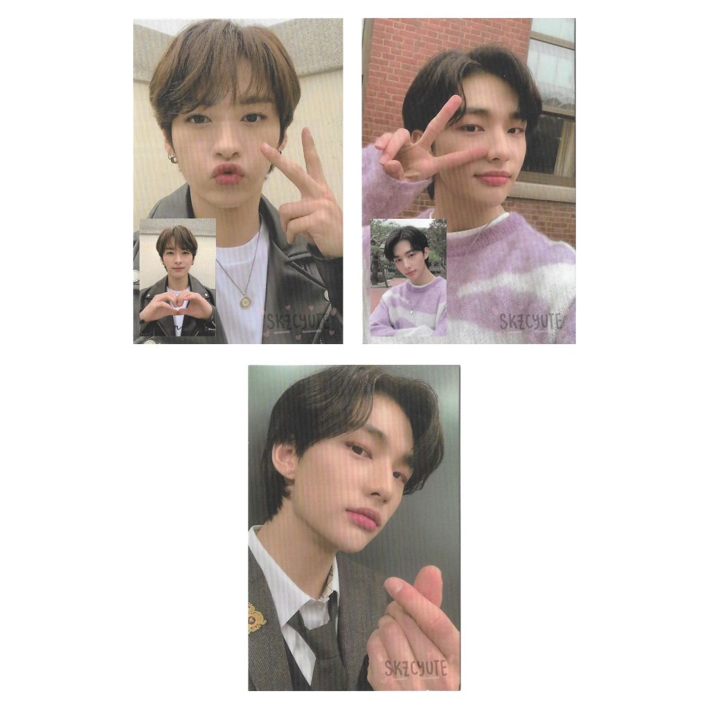 STRAY KIDS LEE KNOW HYUNJIN GO LIVE OTHER DOUBLE SIDED ODS MEMBER COPY MEMCOP OFFICIAL PHOTO CARDS P