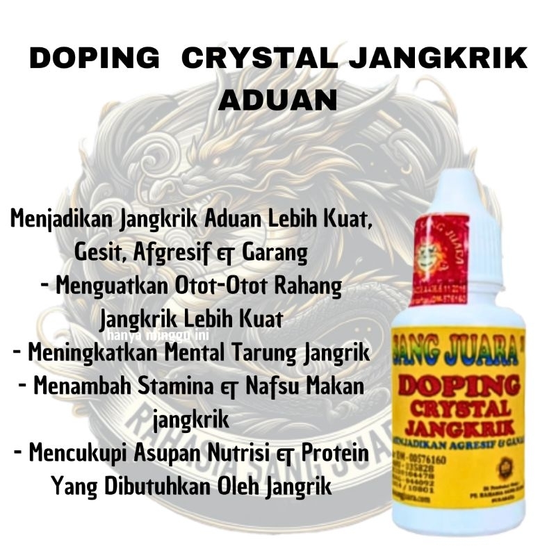 DOPING CRYSTAL JANGKRIK ADUAN 30ml