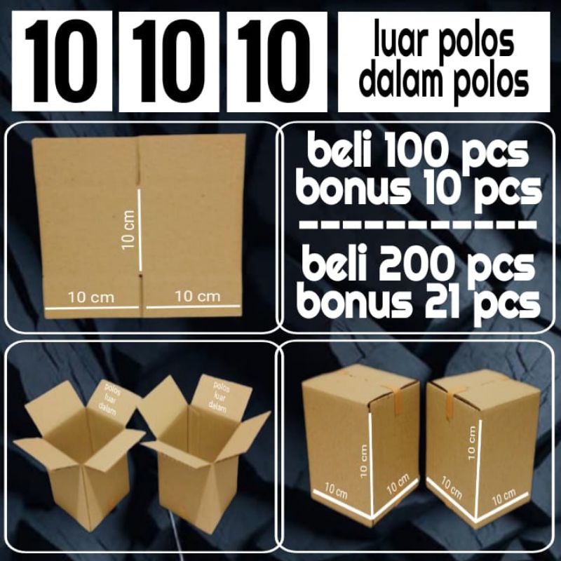 

Kardus kemasan ukuran 10x10x10