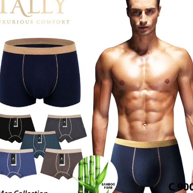 Harga Heboh TALLY CD 98 1 Pcs Celana Boxer PriaCowo Katun Fit to M  XXXL Cd Pria Dewasa Motif Polos