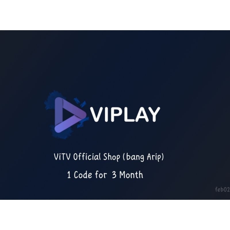 Kode Viplay (ViTV Player) Per 3 bulan