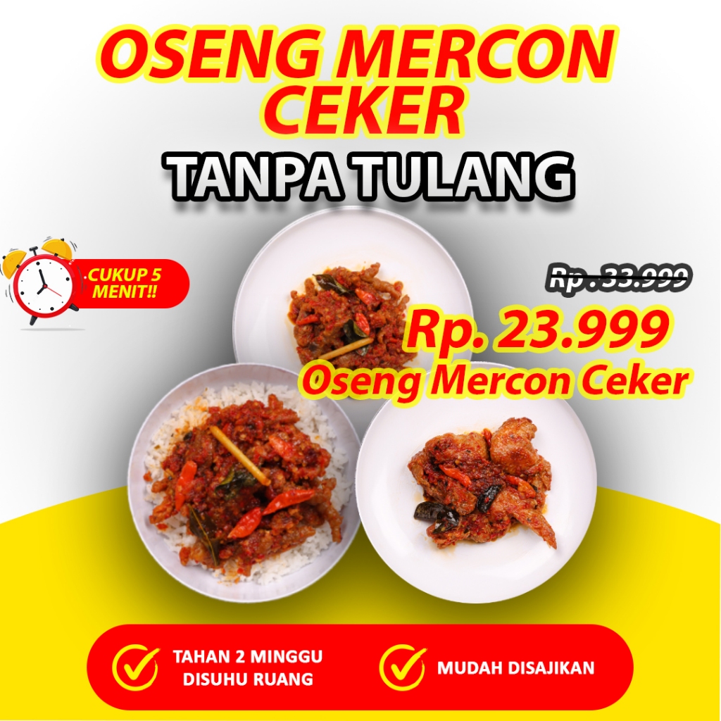 

Oseng Mercon Ceker Tanpa Tulang Nggaber