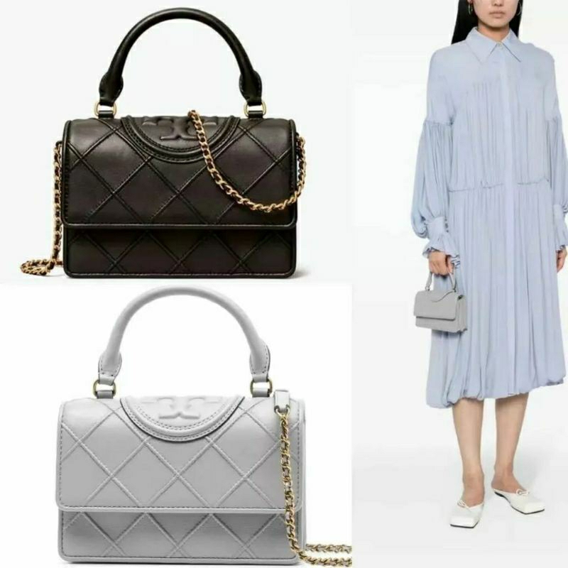 TB Fleming Soft Top Handle Chain Mini Bag