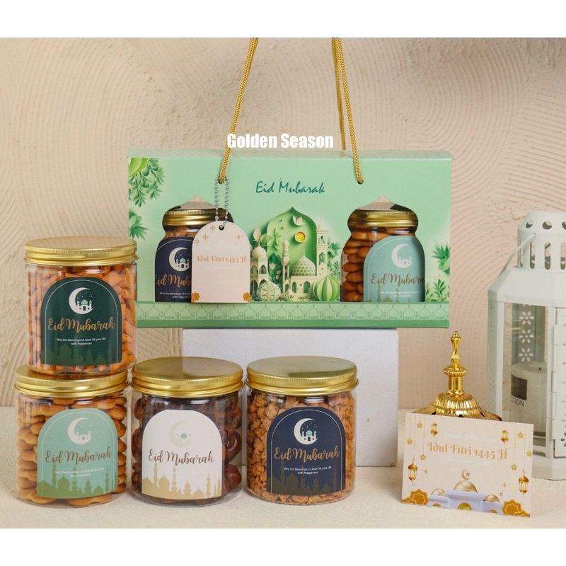 

Parsel Lebaran Idul Fitri Isi 3 Jar Kue Kering - Hampers Souvenir Kado Ramadhan Box Cantik - Paket Best Seller Murah