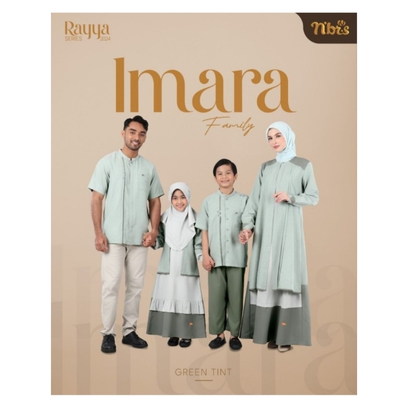 NIBRAS IMARA GREEN TINT RAYYA SERIES SARIMBIT KELUARGA NIBRAS # COUPLE KELUARGA NIBRAS