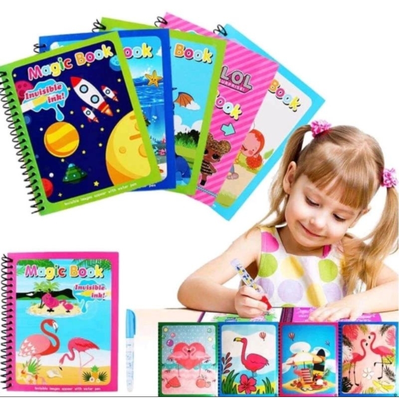 

Buku Gambar Anak Melukis dan Mewarnai Magic Water Book
