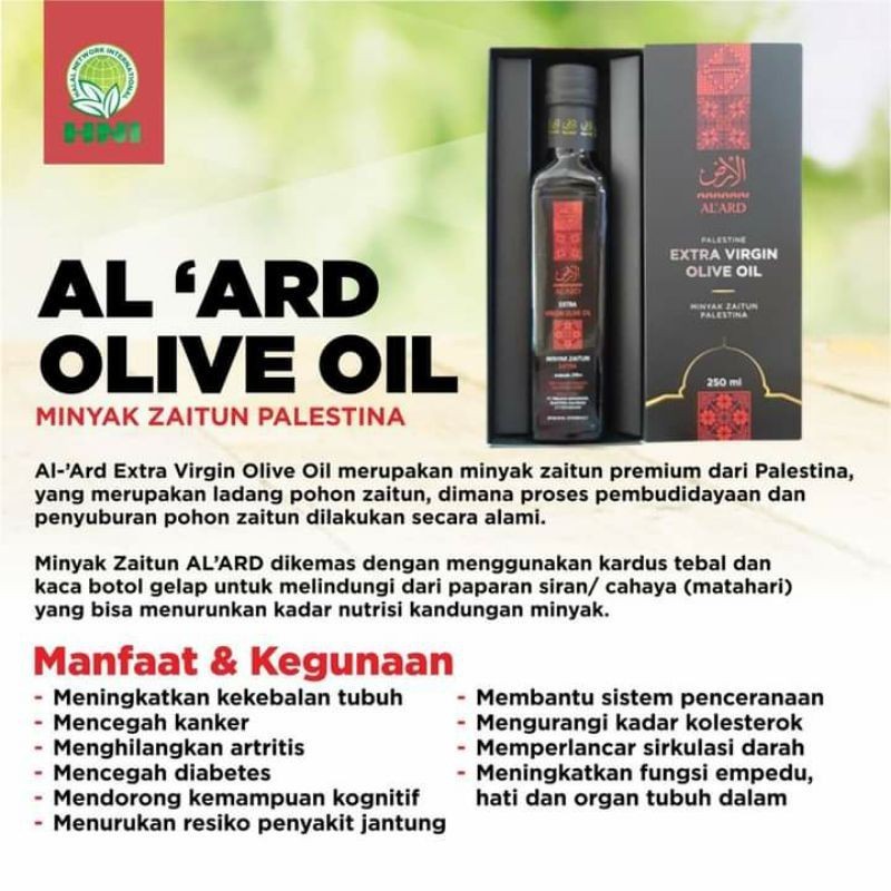 AL ARD / Ekstra Minyak Zaitun / Extra Virgin Oil 100% Garansi Asli Produk HNI HPAI
