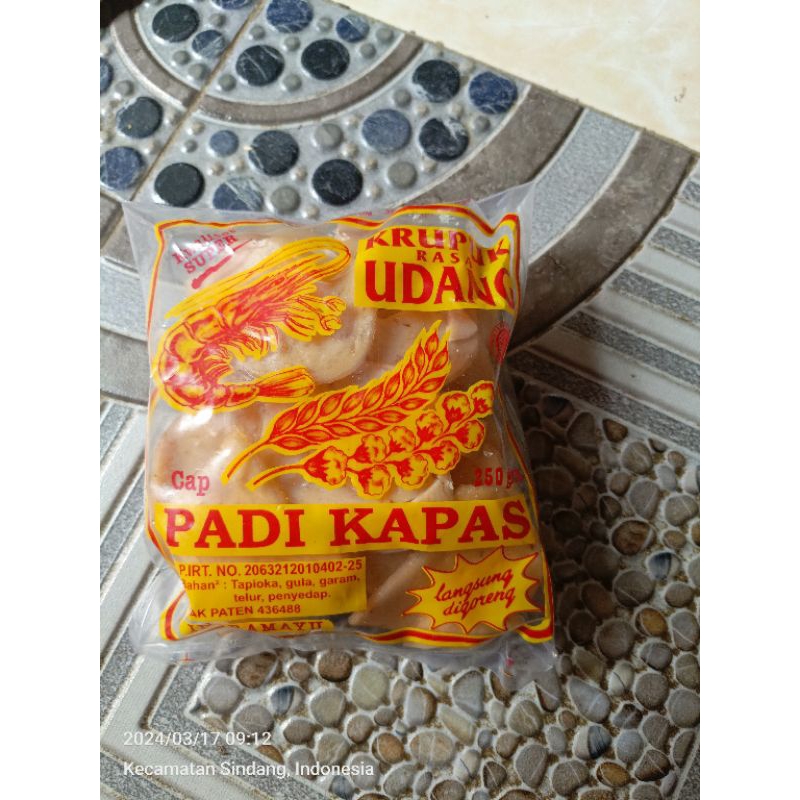 

Kerupuk udang "PADI KAPAS" No.1