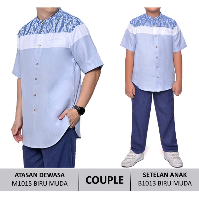 KOKO COUPLE ANAK DAN AYAH SERIES BIRU