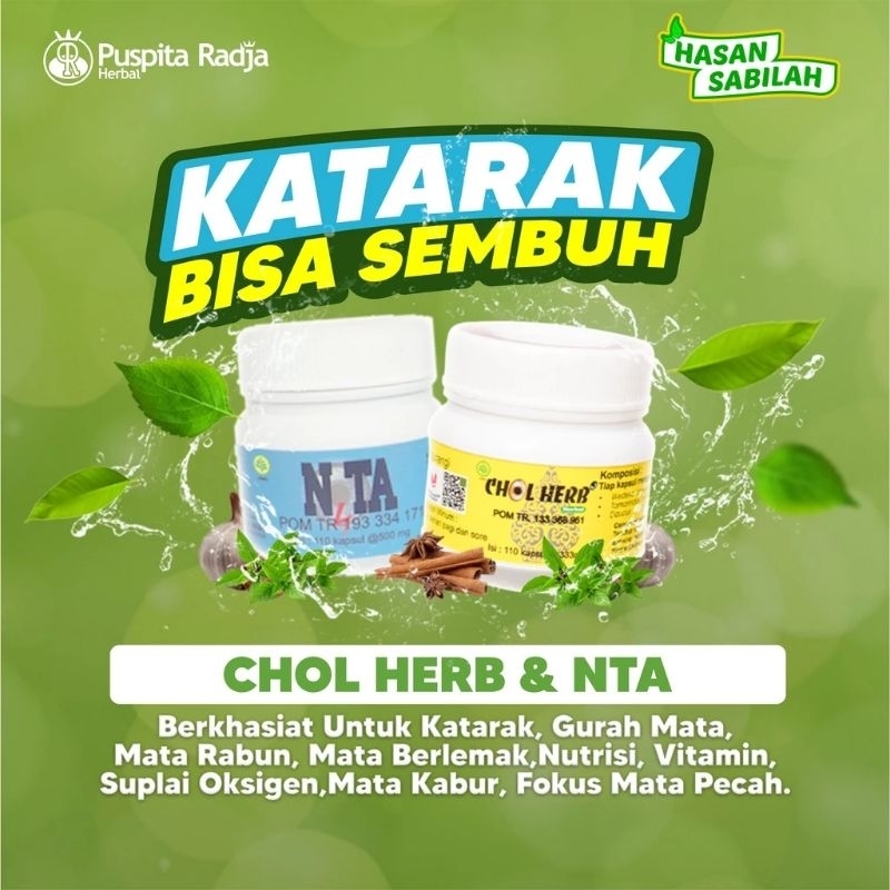 Paket Spesial Mata Katarak Chol herb Dan NTA Hasan Sabilah Official Puspita Radja Herbal