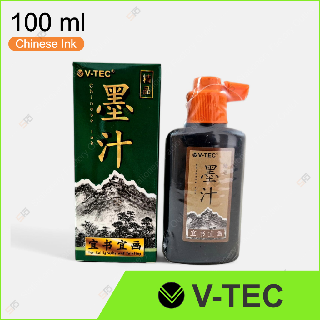 

Tinta Bak Cina V-Tec 100ml - Chinese Ink Caligraphy China - SFO Semarang Official