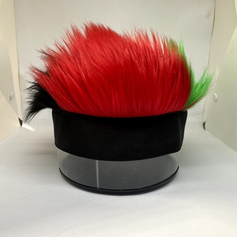 Topi Rambut logo Palestina| Rambut Palsu | Rambut Imitasi | Wig | Supporter Palestina