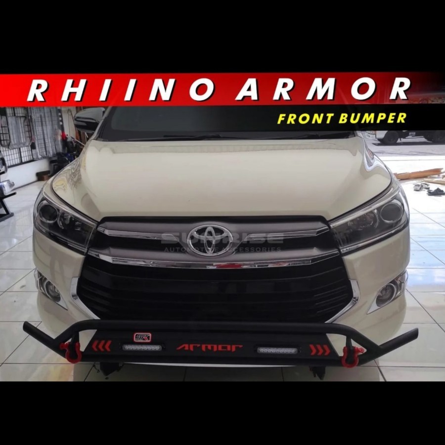 BUMPER RHINO ARMOR TOYOTA INNOVA REBORN 2016-2021 SUPER QUALITY