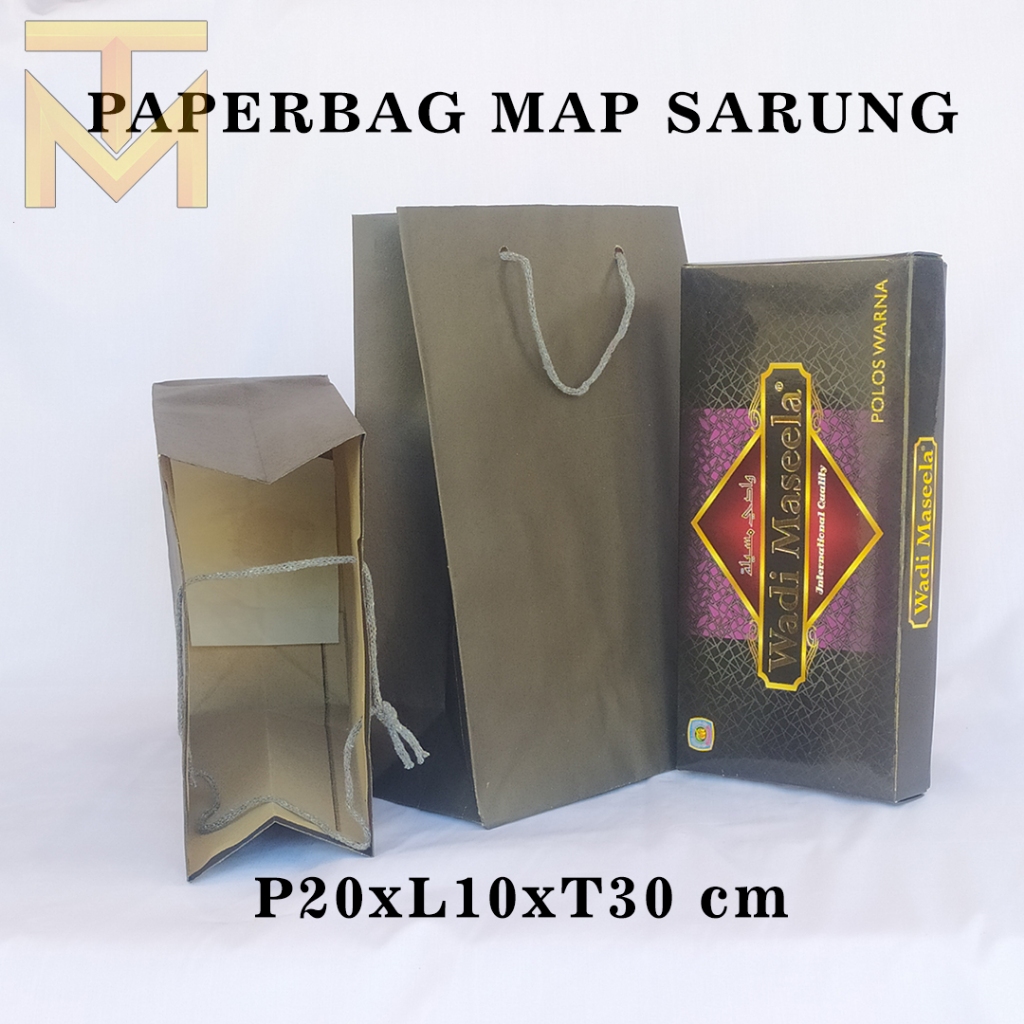 

{COD} PAPERBAG MAP SARUNG HITAM POLOS UKURAN P20 X L10 X T30 CM