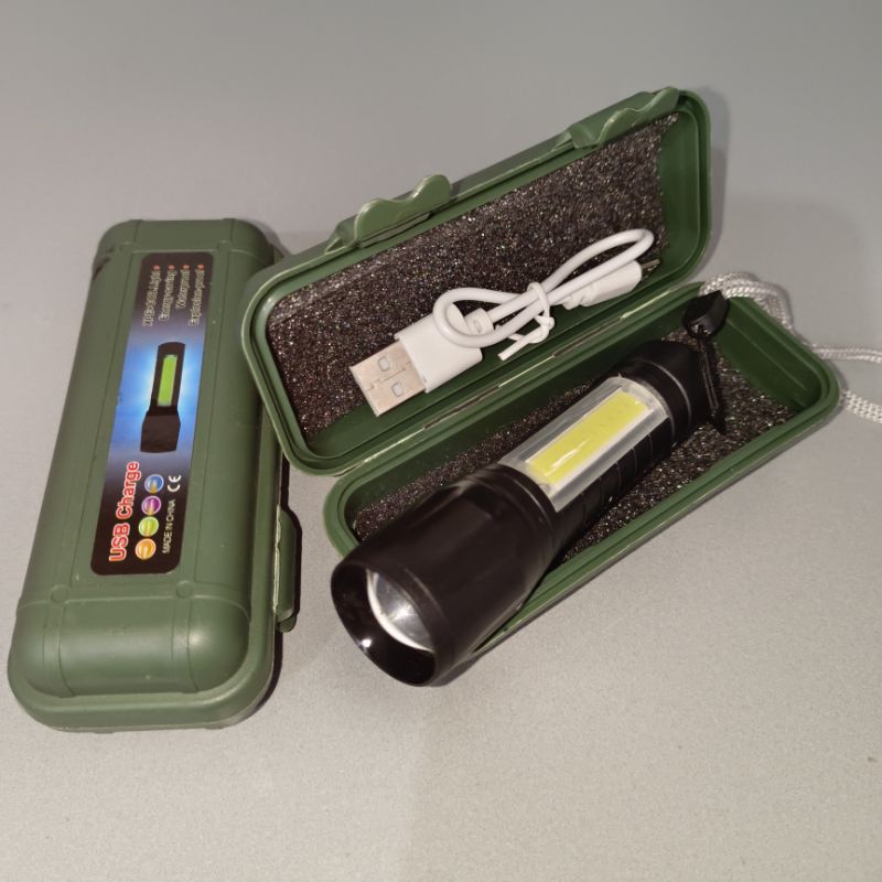 Senter Zoom Led Mini - Senter Police Mini - Senter Mini Portable