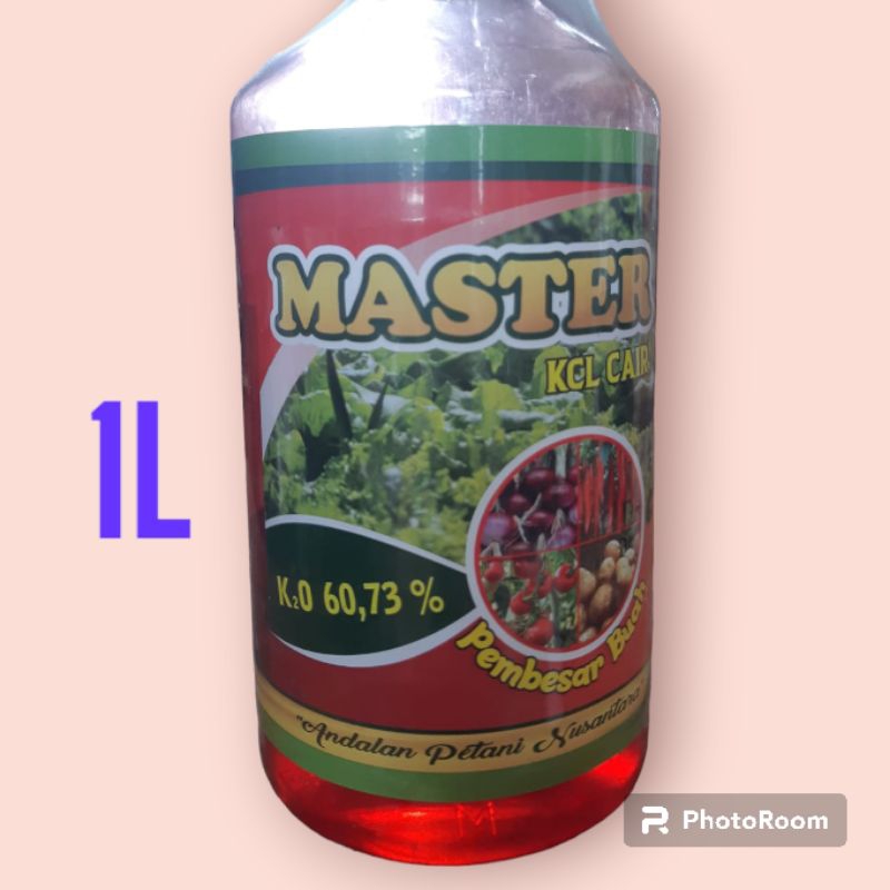 BOOSTER PEMBESAR BUAH DAN UMBI  MASTER KCL CAIR PREMIUM 60,73% 3 HARI SEMPROT SUDAH TAMPAK HASIL