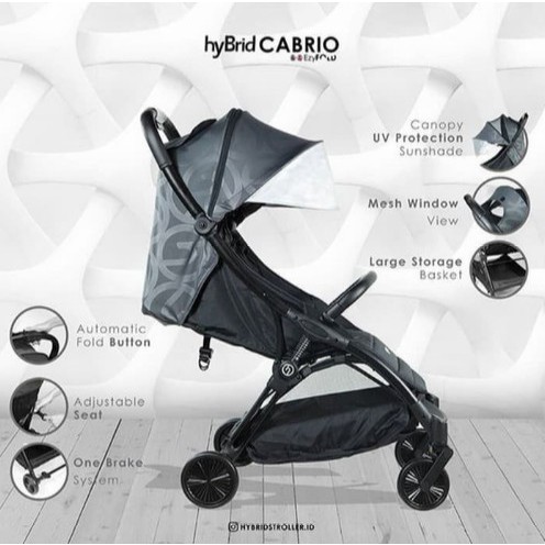 Hybrid Cabrio Ezyfold Stroller - Stroller Bayi
