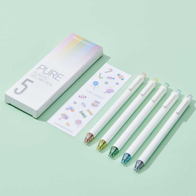 

Kaco PURE Pena Pulpen Gel 0.5mm Soft Touch Candy Tinta Hitam 1 PCS