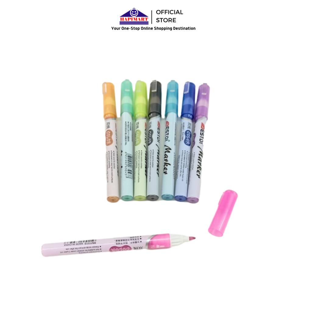 

Spidol Aklirik/Color Marker/Permanen Marker Waterproof Dry Fast Marker Pen Set Spidol