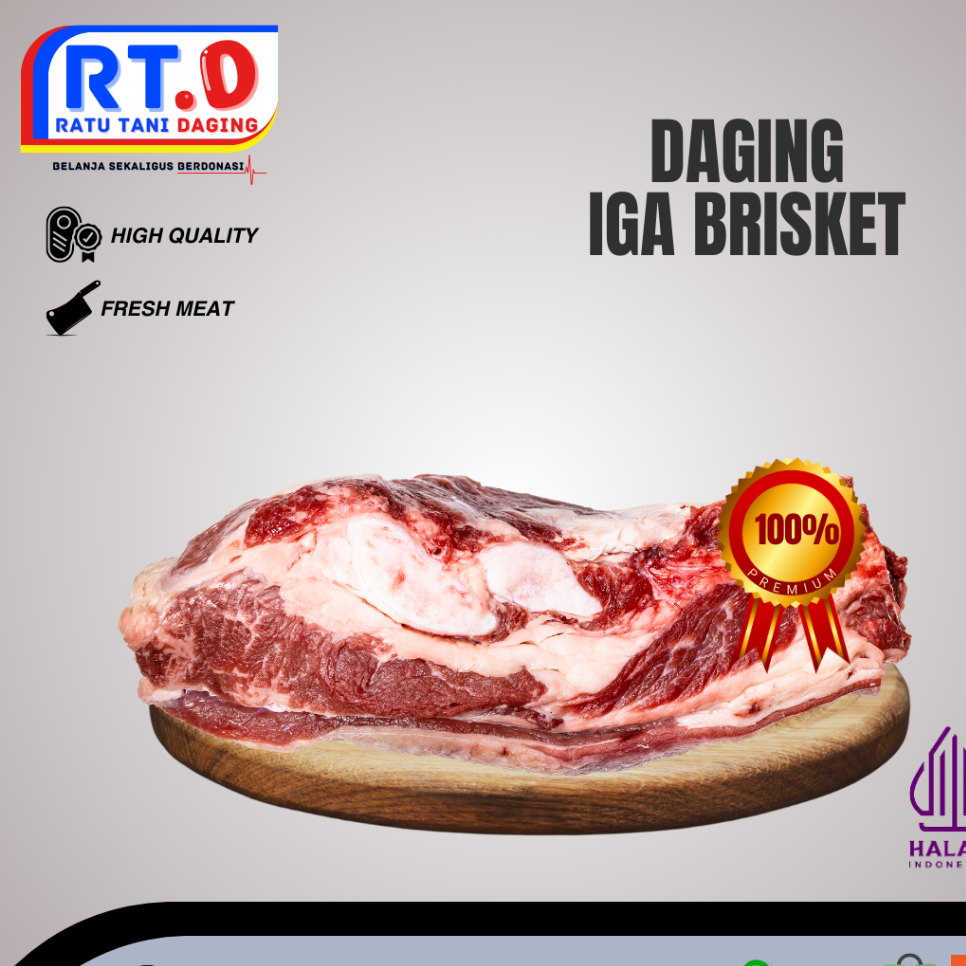 

daging iga brisket 1000gram/ 1kg