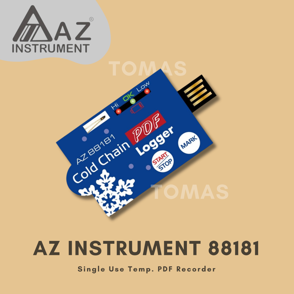 AZ Instrument 88181 Single Use Temp. PDF Recorder