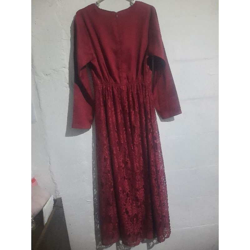 Preloved Gamis brokat