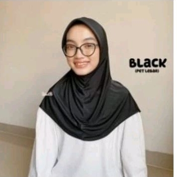Hijab pet tebal/Hijab Sport pet tebal/Hijab sekolah/Bergo sport pet tebal/Pet tebal