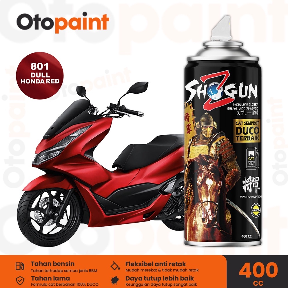 Murah Meriah OTOPAINT Semprot Pilox Warna Merah Doff PCX  Shogun Z Dull Honda Red 81