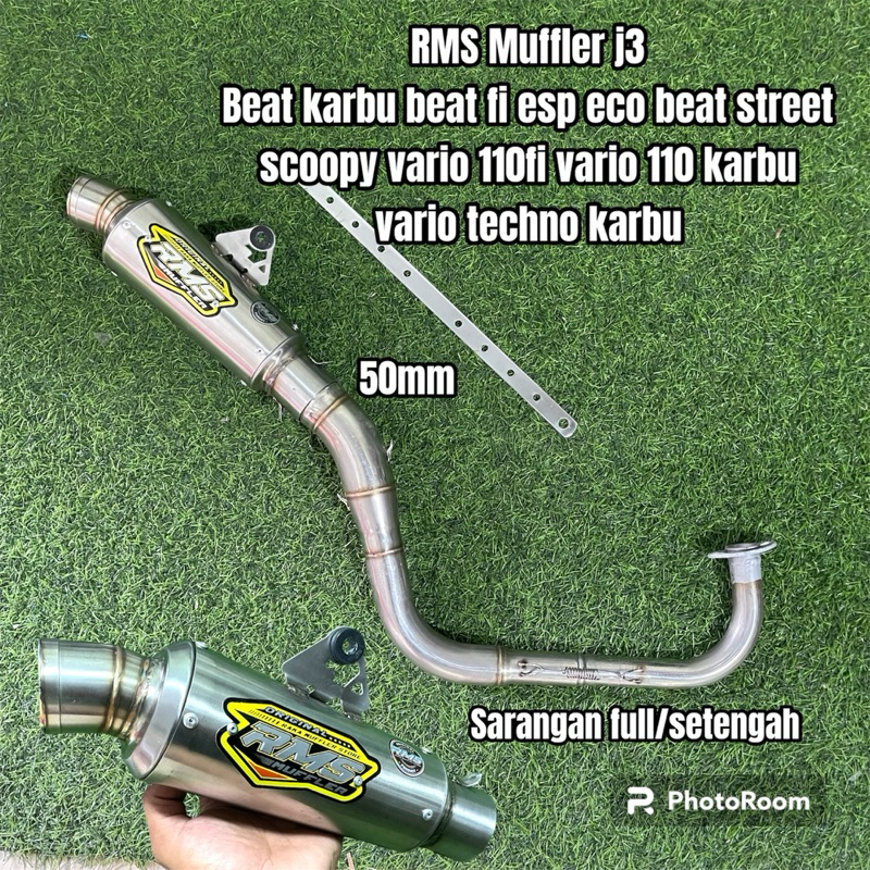 knalpot rms cobra j3 beat karbu beat fi beat esp beat street scoopy vario 110fi vario 110 karbu inle