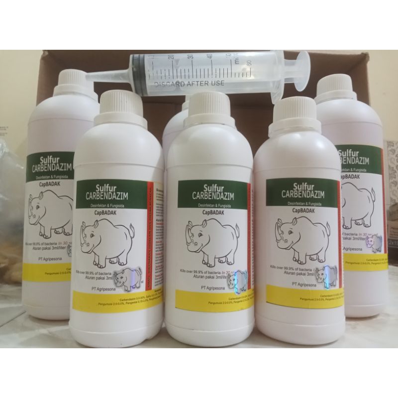 Disinfektan cap badak, sulfur carbendasim disinfektan ramah lingkungan 500ml