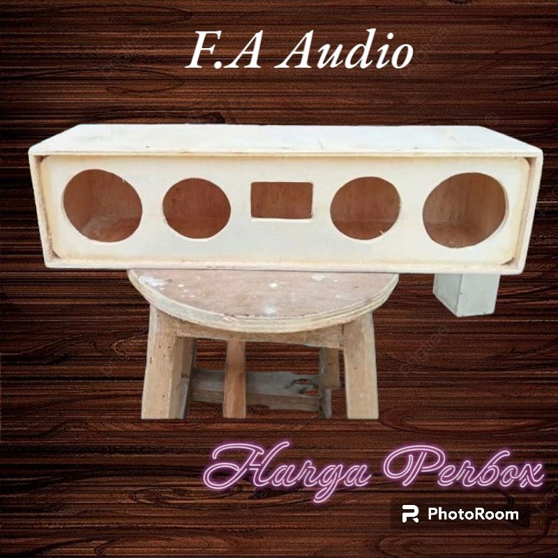 Box Speaker 2 way 2×4''  2×3 + tempat Bluetooth