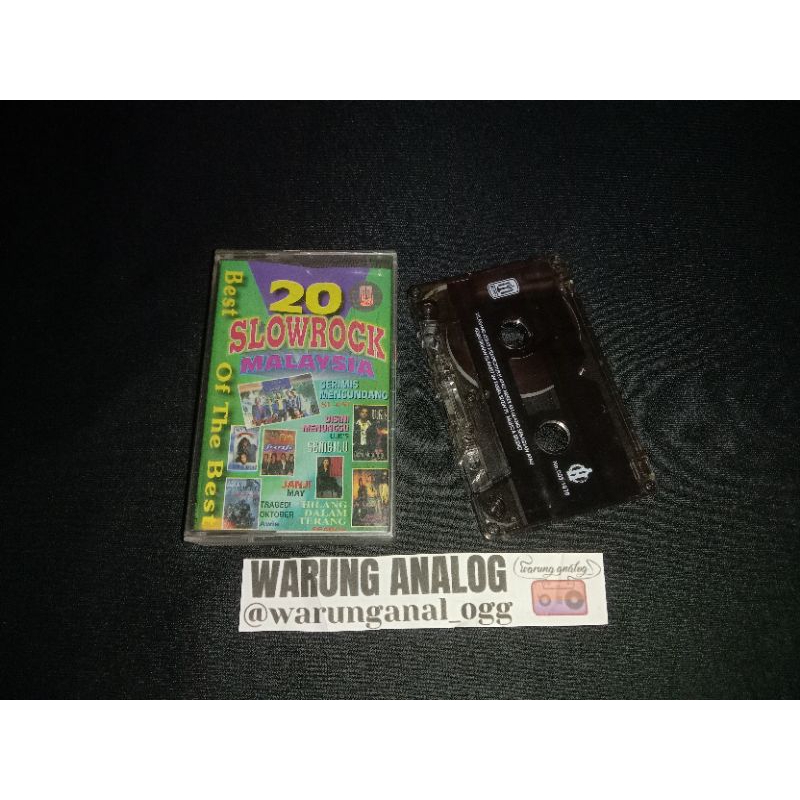 Kaset Pita 20 Slowrock Malaysia - best of the best (slam, uks, search, ella, may, dll)