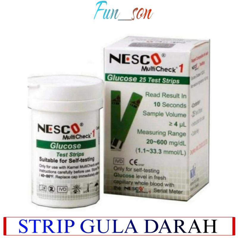 Strip Nesco Gula Darah/Gula Darah strip Nesco