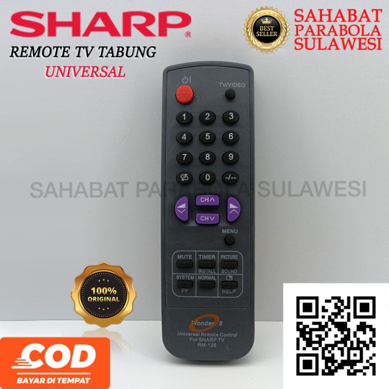REMOTE TV UNIVERSAL TABUNG SHARP
