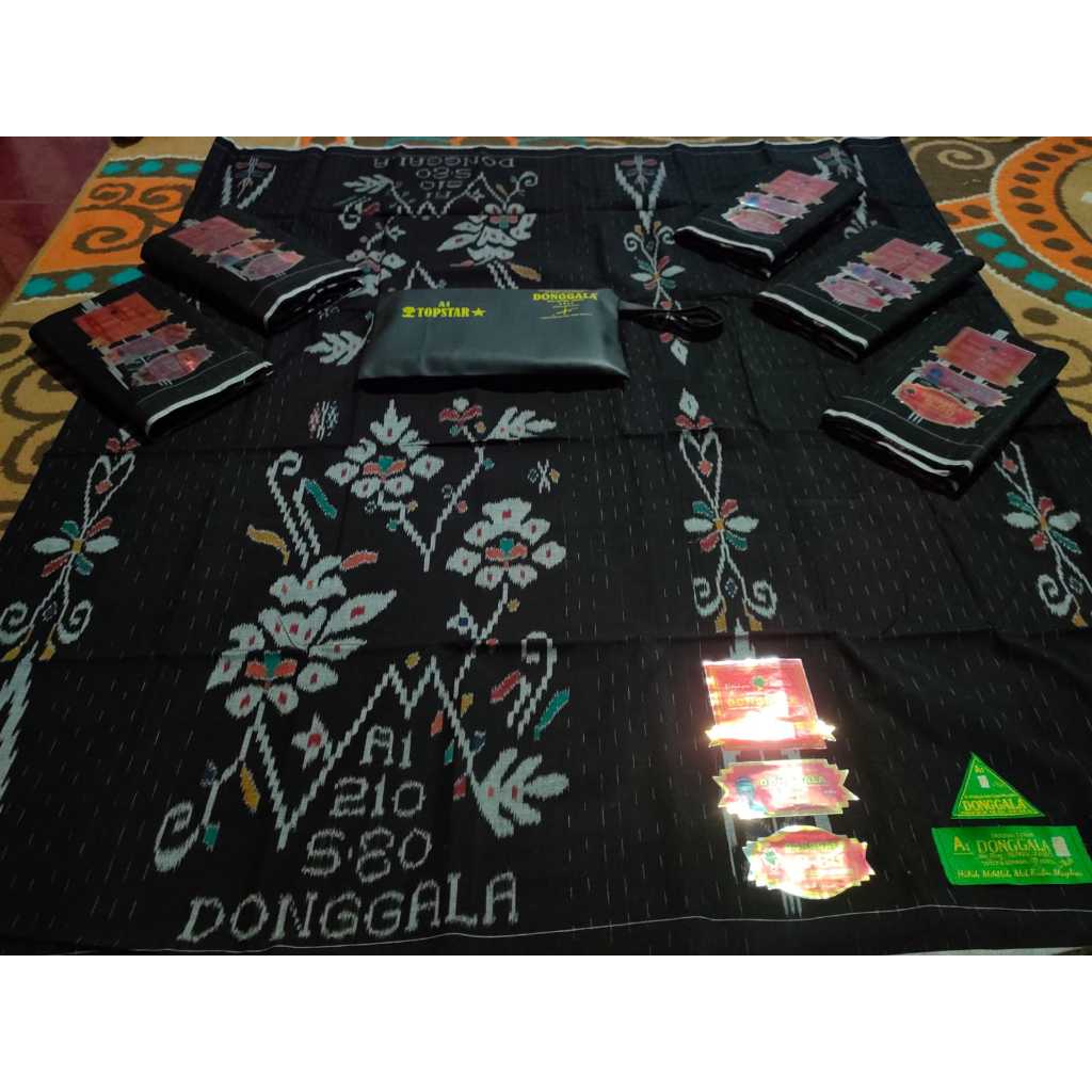 Sarung Donggala Sutra, Sarung Donggala MGT S-80 Termurah, Sarung Donggala Sutra Jahit tengah