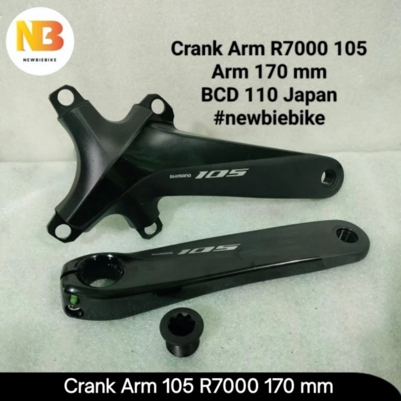 Crank Arm Shimano 105 R7000 arm 170 mm BCD 110 untuk double chainring via japan bisa mix duraace ult