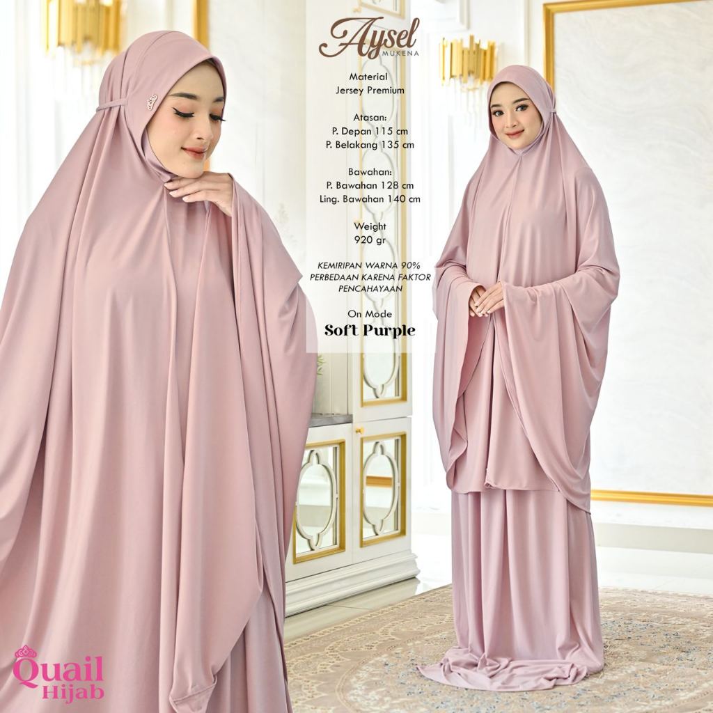 QUAIL HIJAB MUKENA JUMBO JERSEY AYSEL