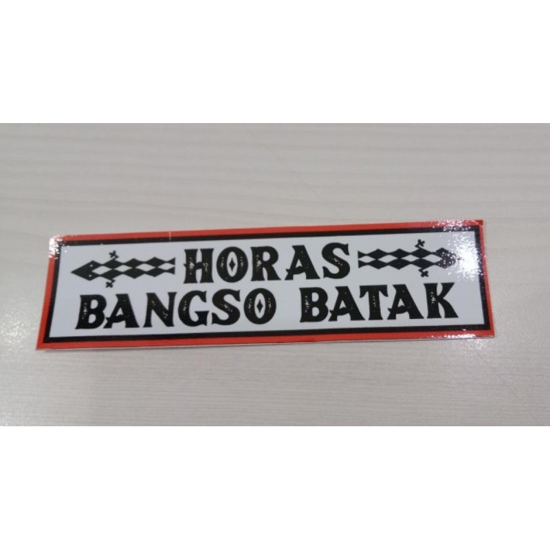 Stiker Kata2 Batak ukuran : 4cmx16cm isi 3pcs