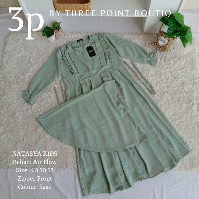 GAMIS / DRESS 3 POINT KIDS (GAMIS NATASYA KIDS) WAJIB TANYA STOK - Baca Deskripsi